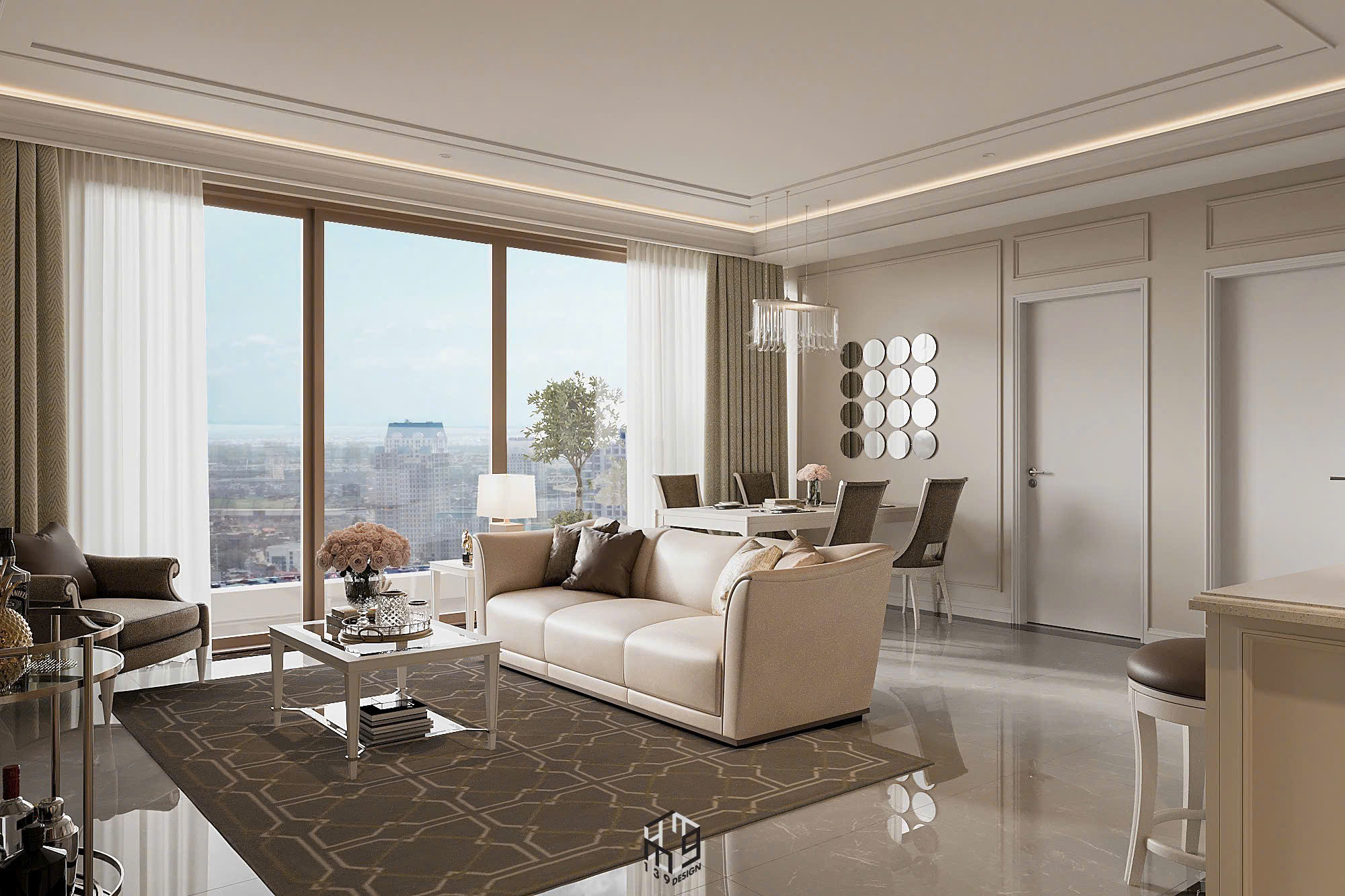 CHO THUÊ CĂN HỘ 3PN - THE PEAK MIDTOWN